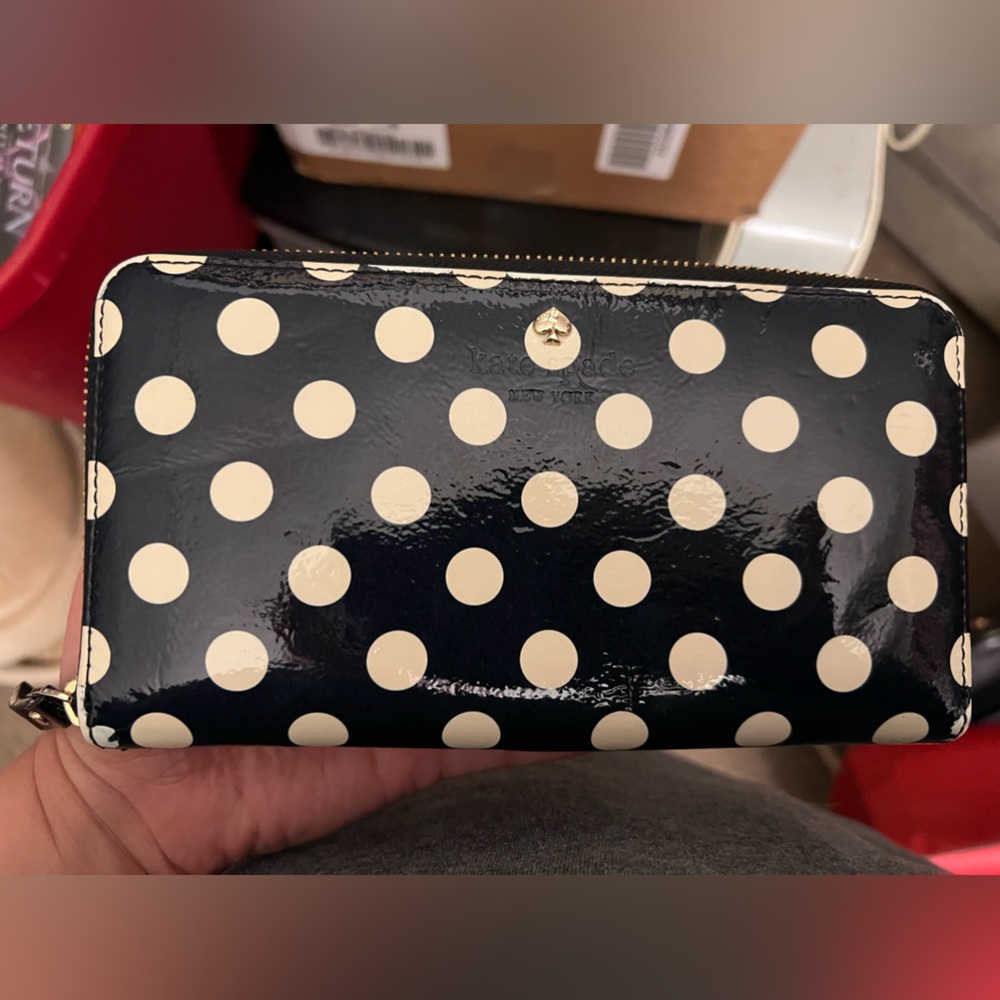 Kate Spade Black with White Polka Dots